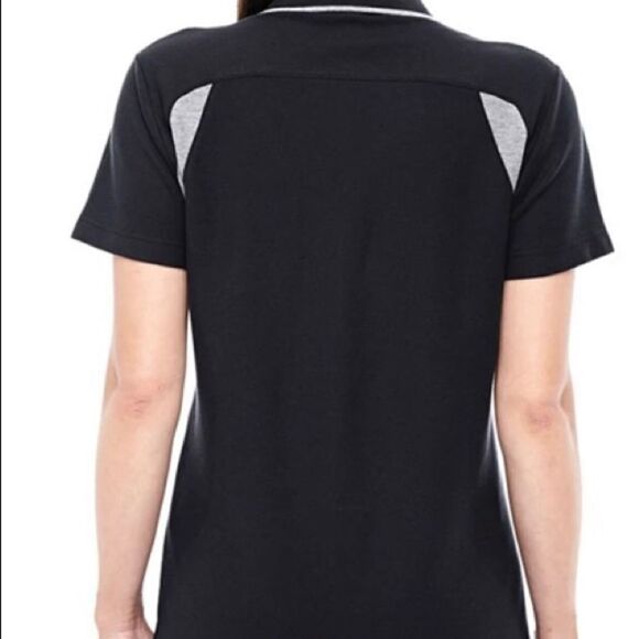 NWT  Devon & Jones Women's Black/Grey Heather Drytec Performance size M - Picture 6 of 6